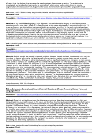 Image Processing IEEE 2014 Projects | PDF