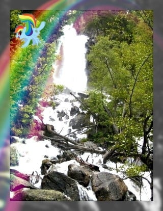 Fuente y rainbow dash