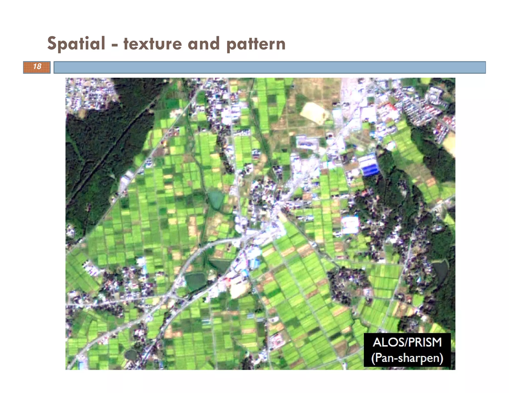 Spatial - texture and pattern
18
 