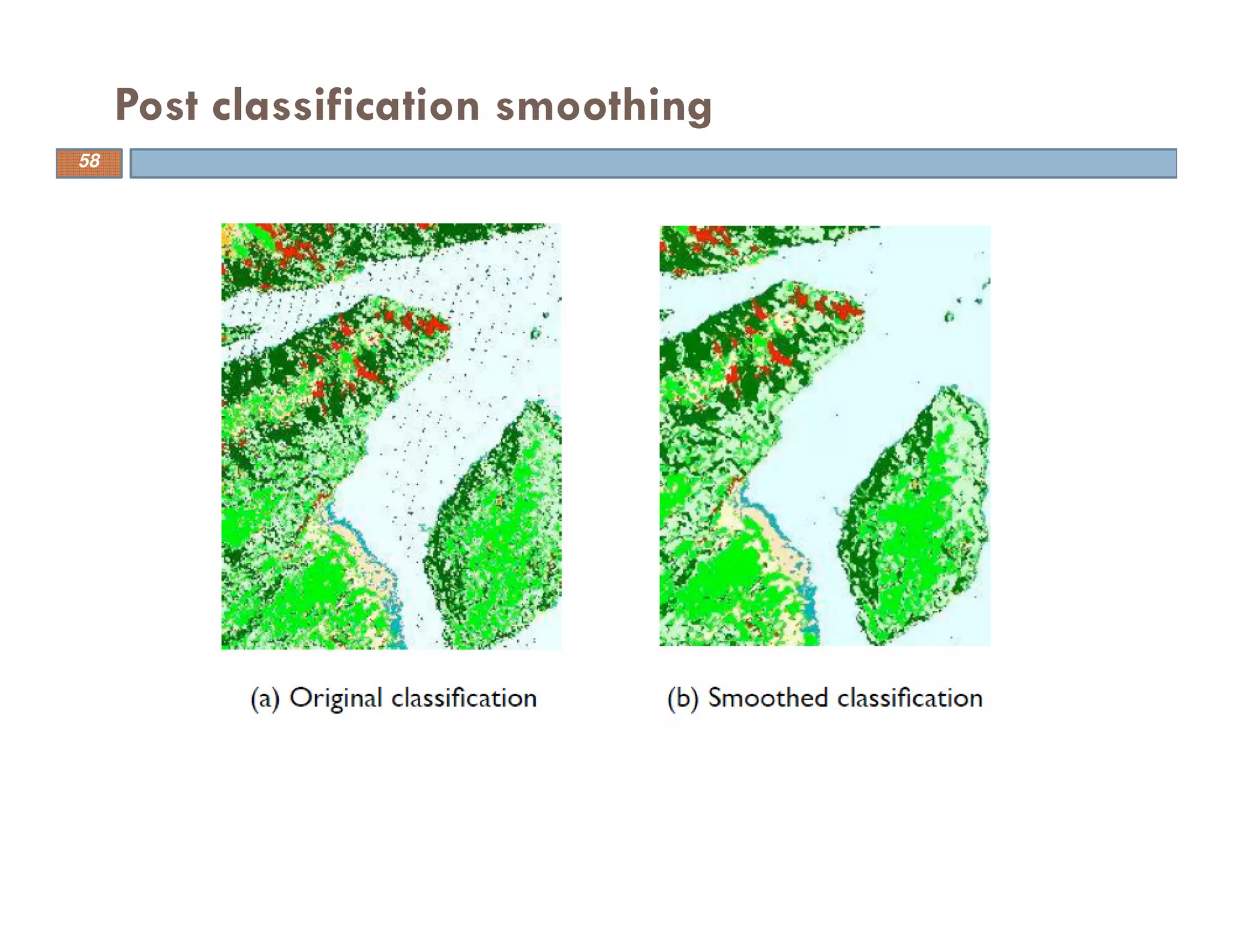 Post classification smoothing
58
 