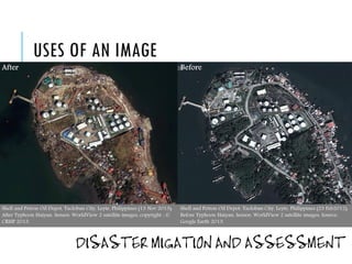 USES OF AN IMAGE

DISASTER MIGATION AND ASSESSMENT

 