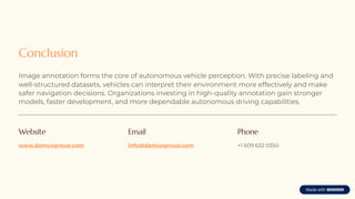 Image Annotation for Autonomous Vehicles A Complete Guide | PDF