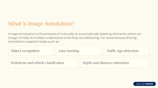 Image Annotation for Autonomous Vehicles A Complete Guide | PDF
