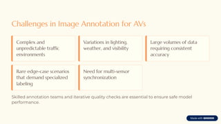Image Annotation for Autonomous Vehicles A Complete Guide | PDF