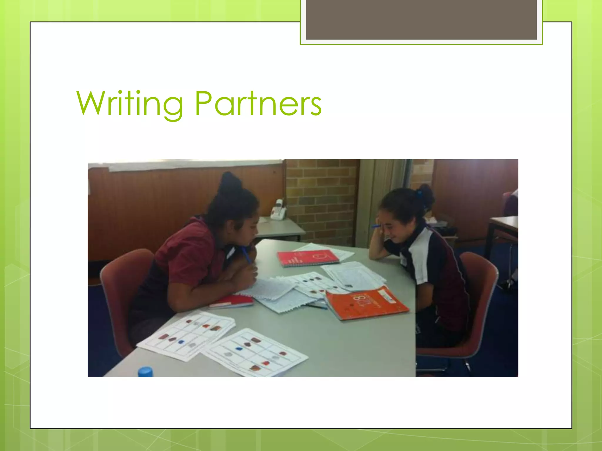 Writing Partners
 