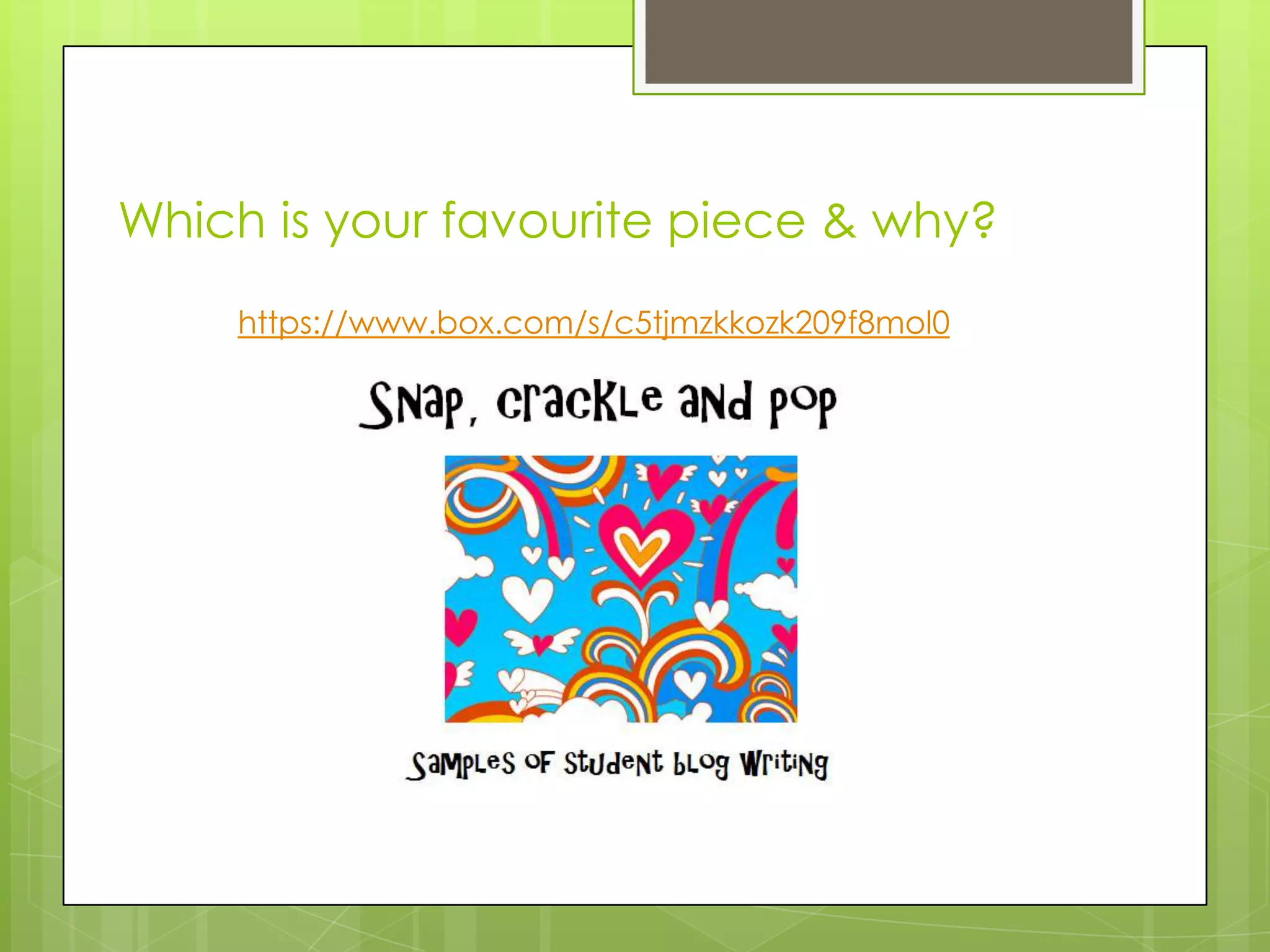 Which is your favourite piece & why?
https://www.box.com/s/c5tjmzkkozk209f8mol0
 