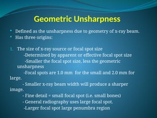 Comprehensive Overview of Image Characteristics in Radiography and ...