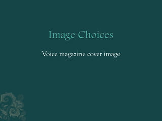 Voice magazine cover image
 