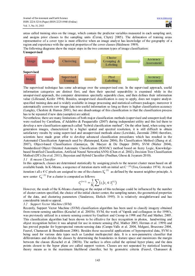 Image classification in remote sensing