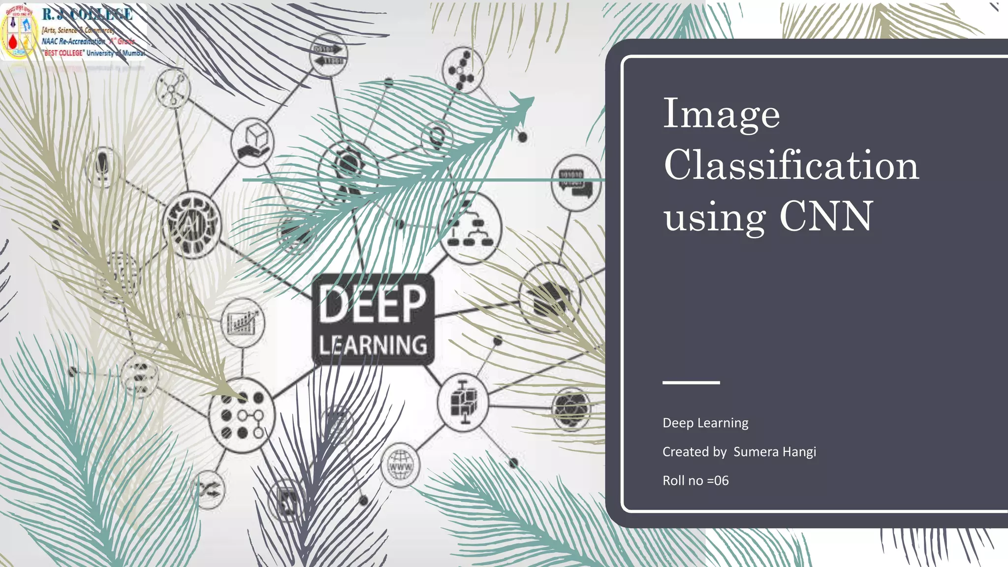 Image classification using cnn | PPTX | Artificial Intelligence ...