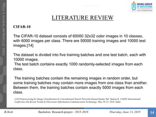Image classification using convolutional neural network | PPTX