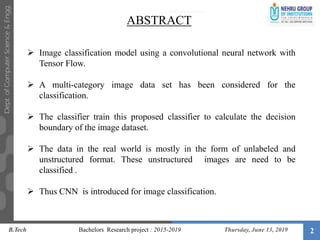 Image classification using convolutional neural network | PPTX