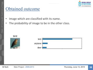 Image classification using convolutional neural network | PPTX