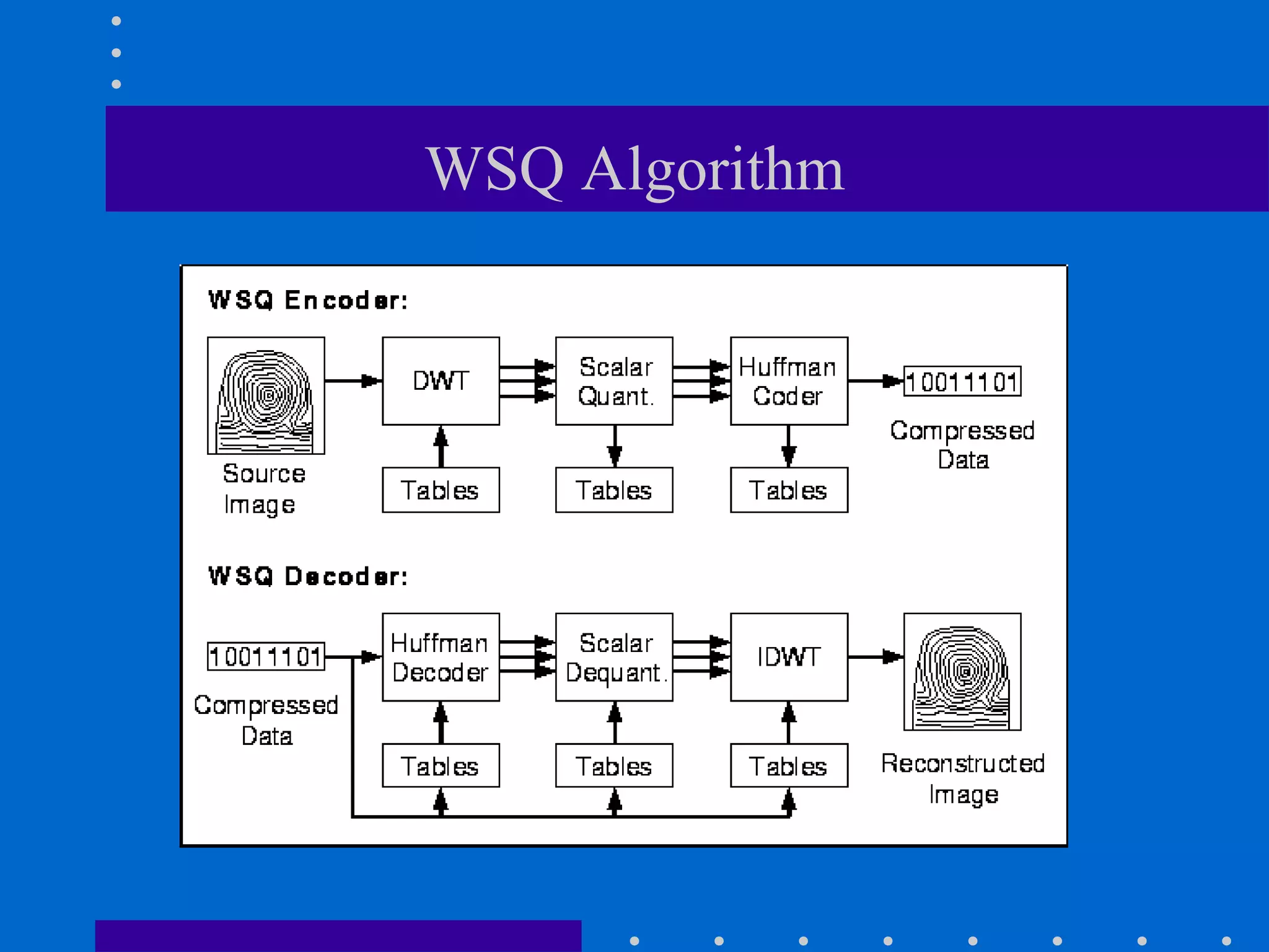 WSQ Algorithm
 