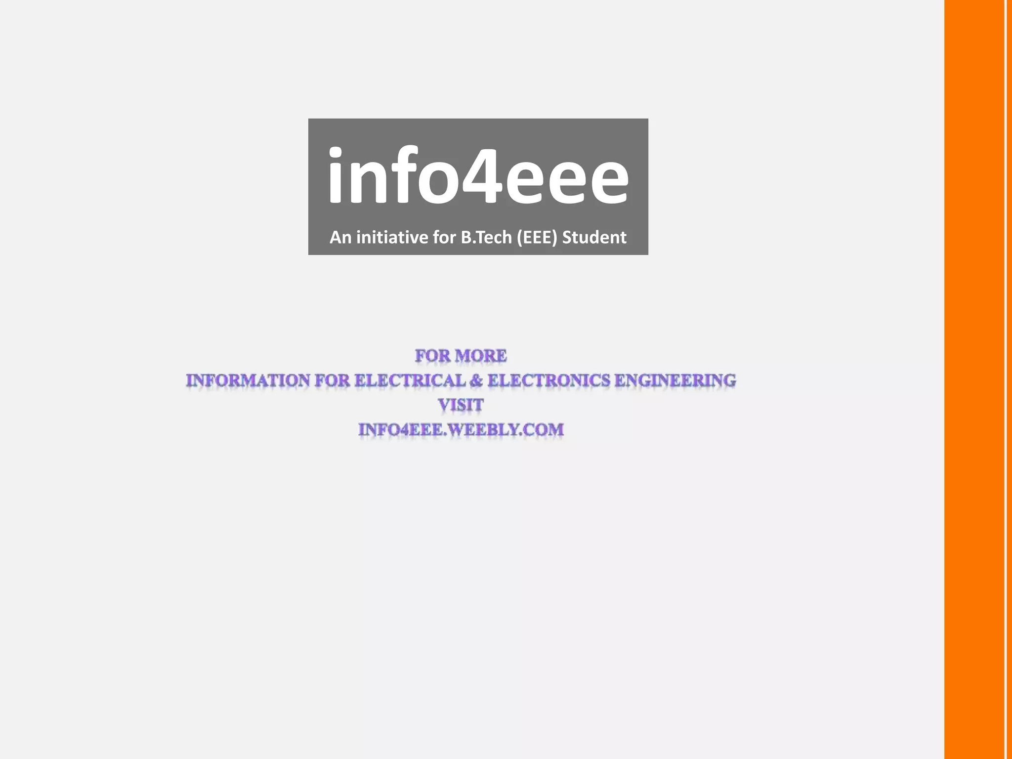 info4eee
An initiative for B.Tech (EEE) Student

 