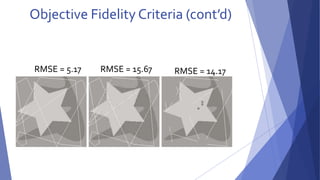 Objective Fidelity Criteria (cont’d) 
RMSE = 5.17 RMSE = 15.67 RMSE = 14.17 
 