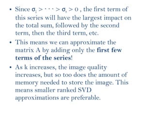 Image compression using singular value decomposition | PPT