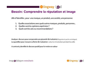 Besoin: Comprendre la réputation et image
 