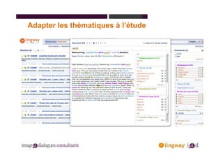 Adapter les thèmatiques à l’étude
 