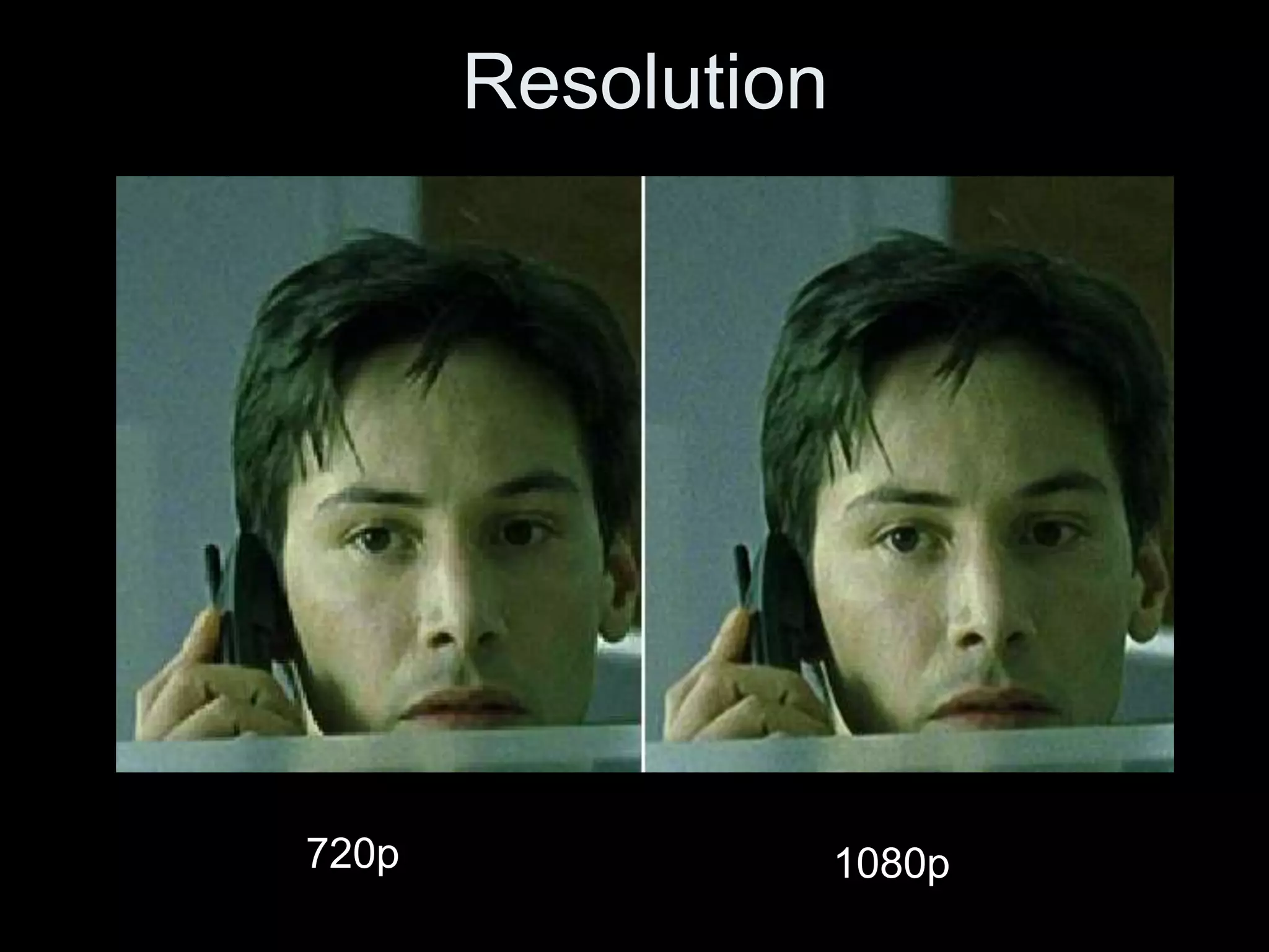 Resolution




720p                1080p
 
