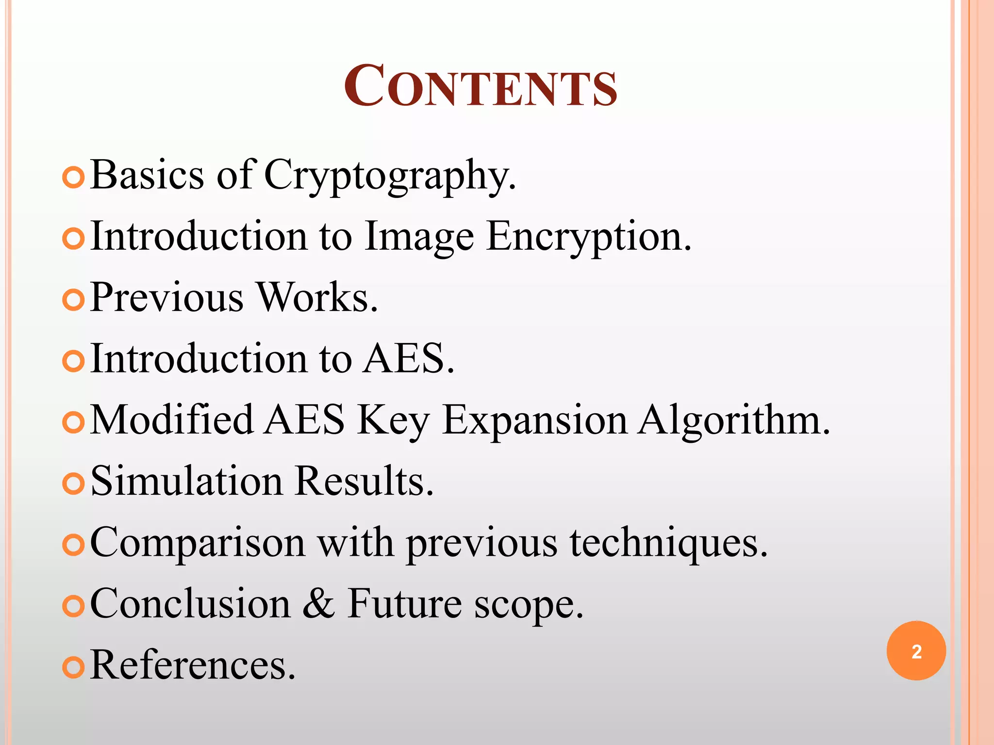 Image encryption using aes key expansion | PPTX | Information and ...