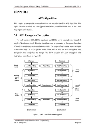 Image encryption using aes key expansion | DOCX