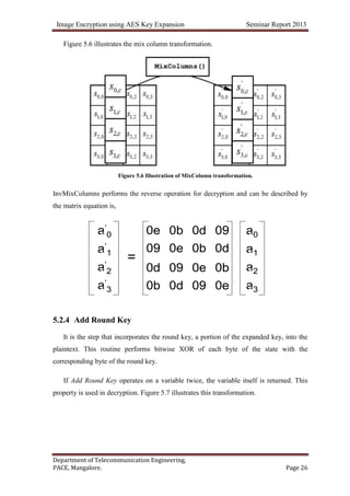 Image encryption using aes key expansion | DOCX