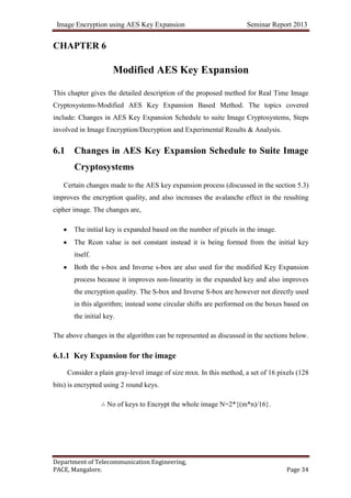 Image encryption using aes key expansion | DOCX