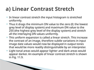 Linear Contrasts Example image enhancement analysis procedure .pptx