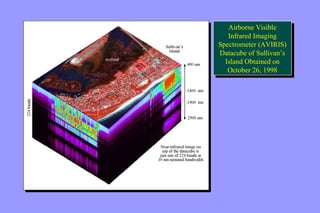 Airborne Visible 
Infrared Imaging 
Airborne Visible 
Infrared Imaging 
Spectrometer (AVIRIS) 
Datacube of Sullivan’s 
Island Obtained on 
Spectrometer (AVIRIS) 
Datacube of Sullivan’s 
Island Obtained on 
October 26, 1998 
October 26, 1998 
 