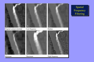 Spatial 
Frequency 
Filtering 
Spatial 
Frequency 
Filtering 
 