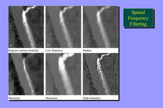 Spatial 
Frequency 
Filtering 
Spatial 
Frequency 
Filtering 
 