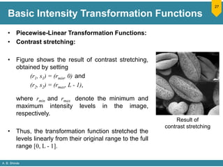 Image Enhancement in Spatial Domain | PPSX