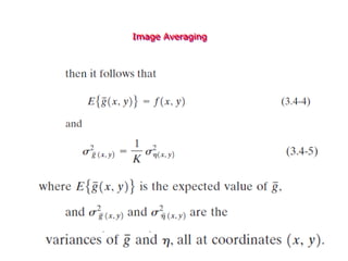Image Averaging
 
