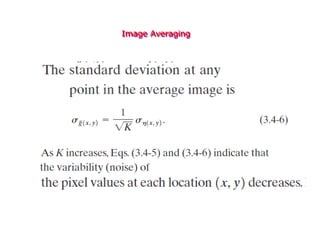 Image Averaging
 
