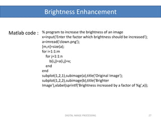 Image enhancement techniques | PPTX