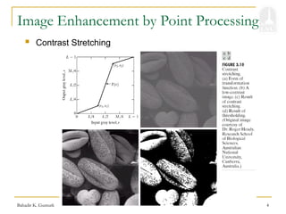 Bahadir K. Gunturk 4
Image Enhancement by Point Processing
 Contrast Stretching
 