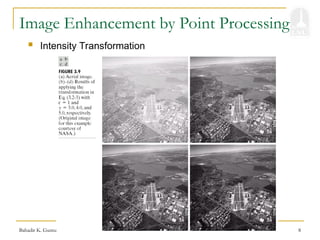 Bahadir K. Gunturk 8
Image Enhancement by Point Processing
 Intensity Transformation
 