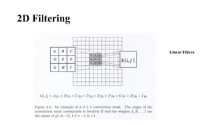 Comprehensive Guide to Image Filtering Techniques and Applications | PDF