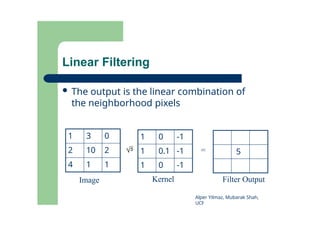 Image Filtering Presentation based on UCF Computer Vision Courses | PPTX