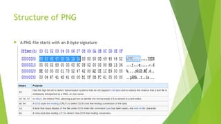 Image (PNG) Forensic Analysis | PPT