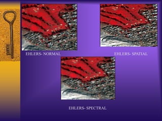 EHLERS- NORMAL
EHLERS- SPECTRAL
EHLERS- SPATIAL
 