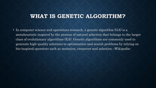 Image generation compression using genetic algorithm | PPT