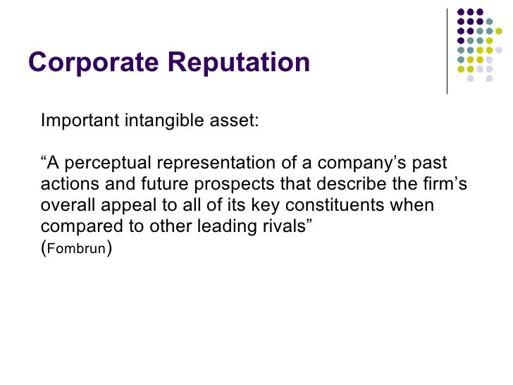 Image and Reputation 2009