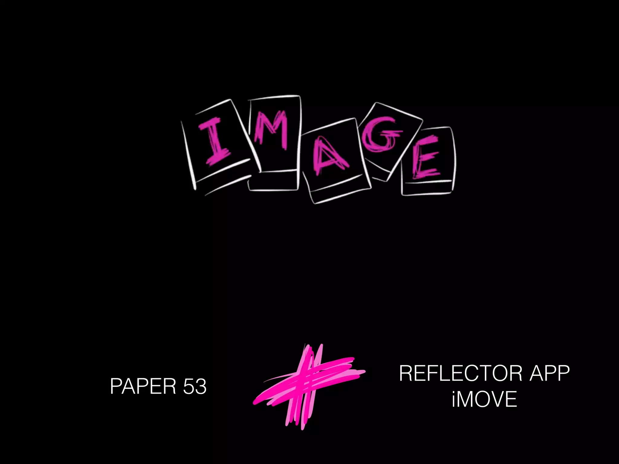 PAPER 53
REFLECTOR APP
iMOVE
 