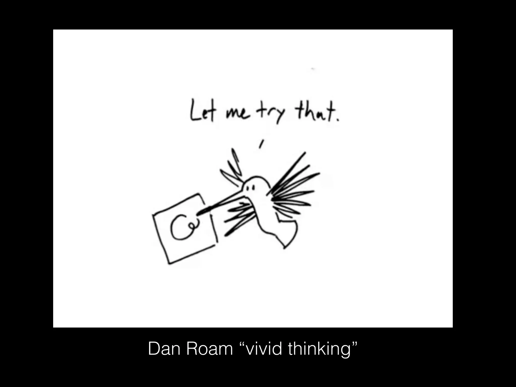 Dan Roam “vivid thinking”
 
