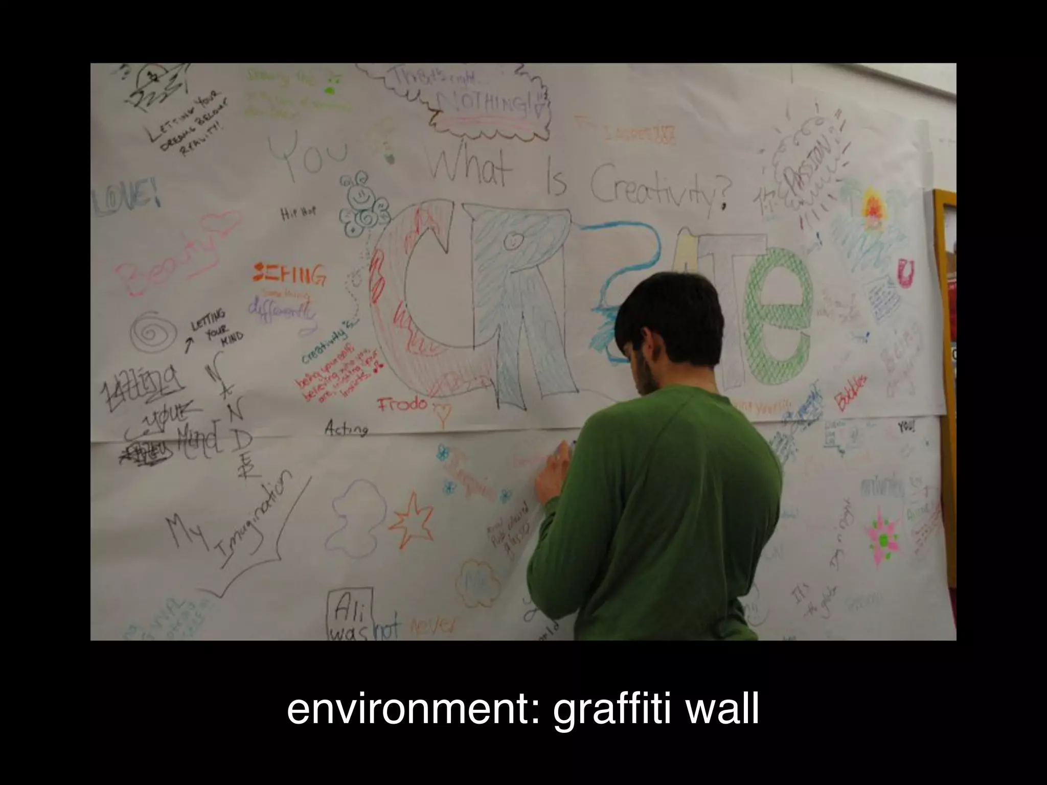 environment: grafﬁti wall
 