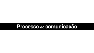 Processo de comunicação
 
