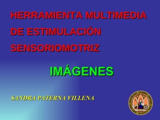 HERRAMIENTA MULTIMEDIA  DE ESTIMULACIÓN SENSORIOMOTRIZ ,[object Object],IMÁGENES 