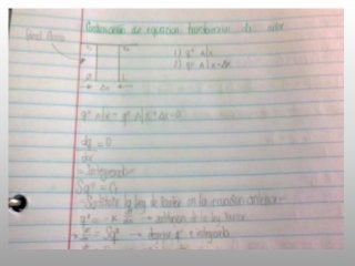 Desarrollo de Ecuación de Trasferencia de calor de Fourier 